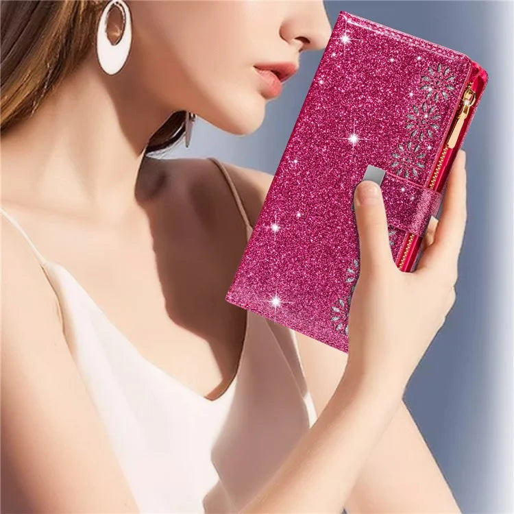 For Google Pixel 9 Pro  /  Pixel 9 Case Starry Sky Carving Leather Wallet Phone Cover
