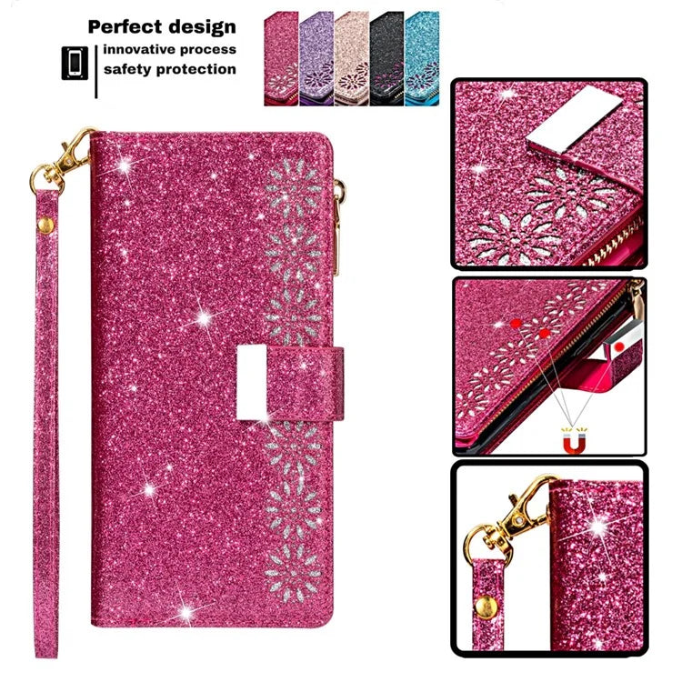 For Google Pixel 9 Pro  /  Pixel 9 Case Starry Sky Carving Leather Wallet Phone Cover