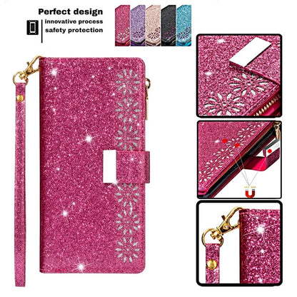 For Google Pixel 9 Pro  /  Pixel 9 Case Starry Sky Carving Leather Wallet Phone Cover