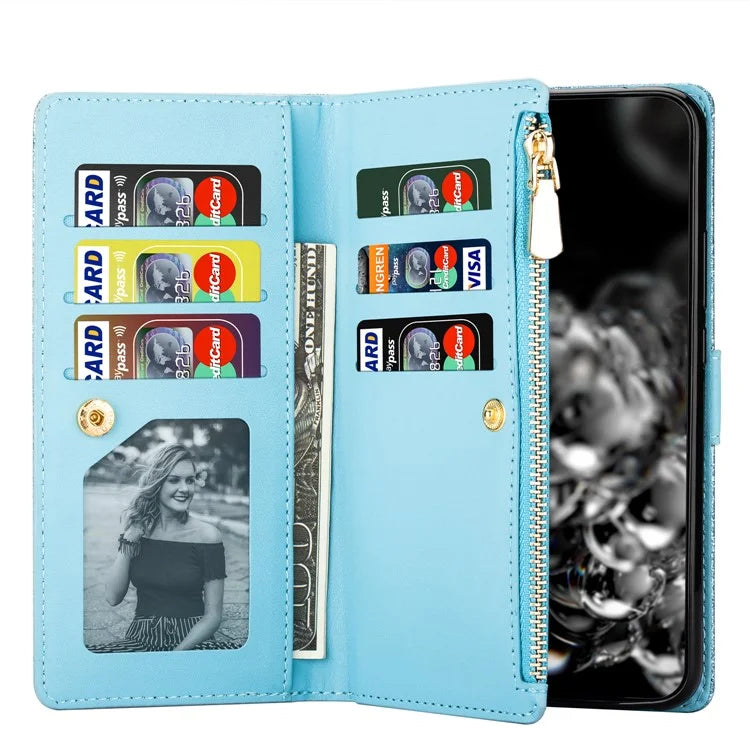 For Google Pixel 9 Pro  /  Pixel 9 Case Starry Sky Carving Leather Wallet Phone Cover