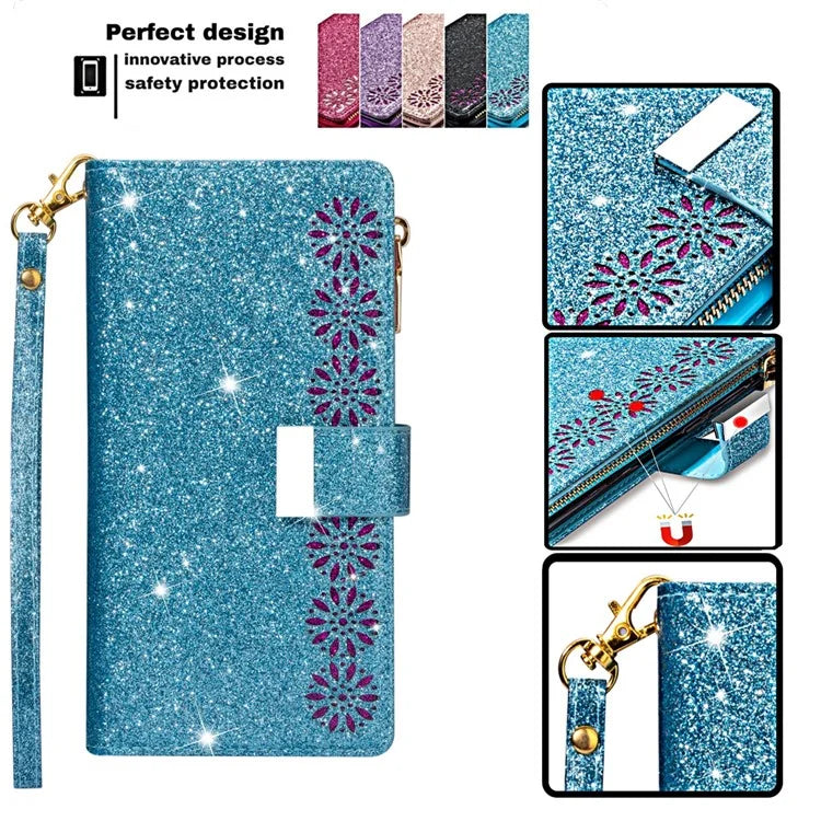 For Google Pixel 9 Pro  /  Pixel 9 Case Starry Sky Carving Leather Wallet Phone Cover
