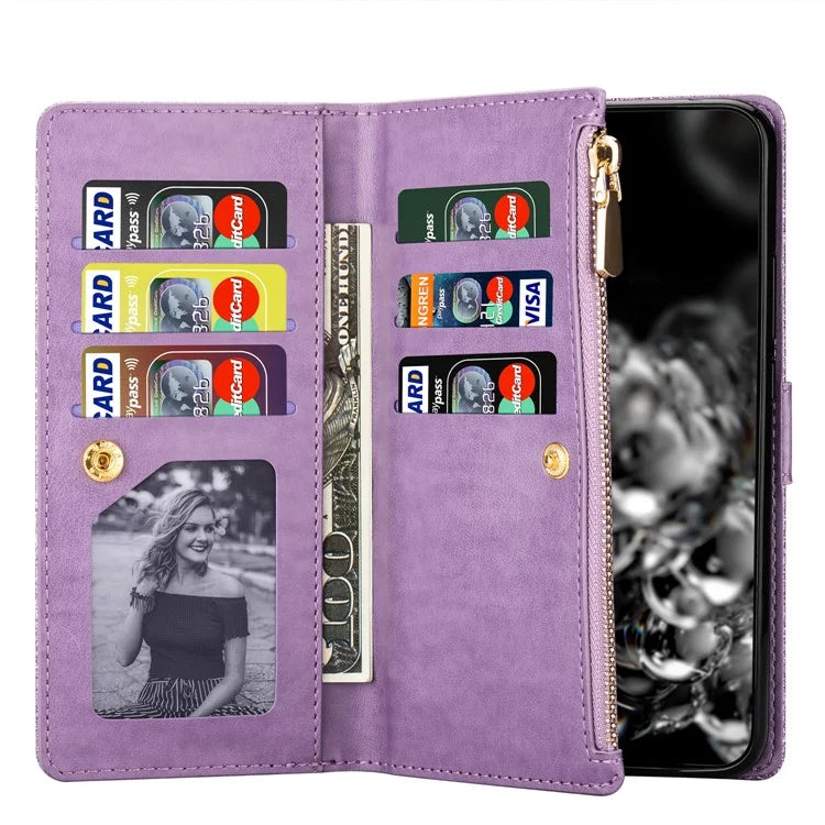 For Google Pixel 9 Pro  /  Pixel 9 Case Starry Sky Carving Leather Wallet Phone Cover