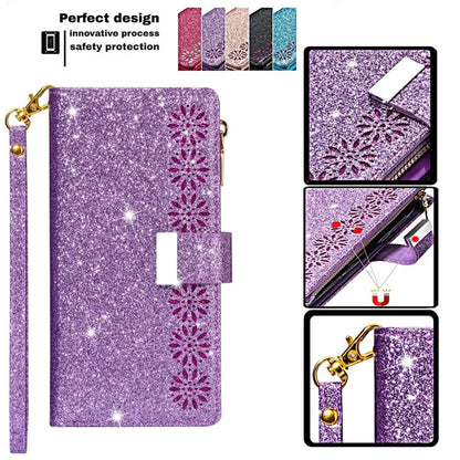 For Google Pixel 9 Pro  /  Pixel 9 Case Starry Sky Carving Leather Wallet Phone Cover