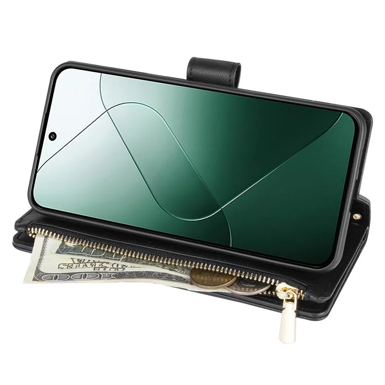 For Google Pixel 9 Pro XL Case Rhombus Stitching Leather Wallet Phone Cover with Long  /  Short Strap