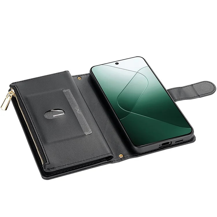 For Google Pixel 9 Pro XL Case Rhombus Stitching Leather Wallet Phone Cover with Long  /  Short Strap