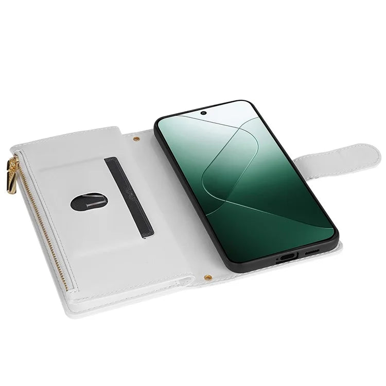 For Google Pixel 9 Pro XL Case Rhombus Stitching Leather Wallet Phone Cover with Long  /  Short Strap