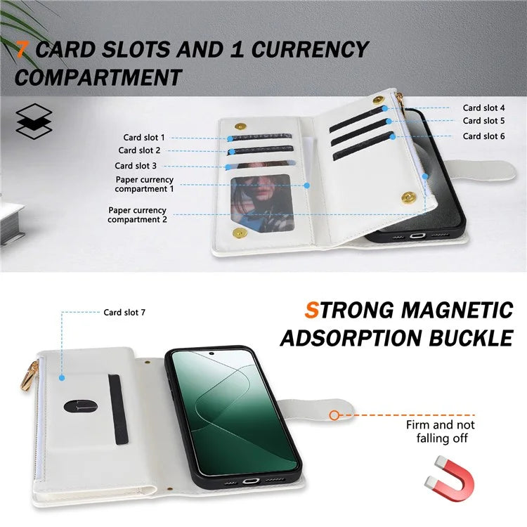 For Google Pixel 9 Pro XL Case Rhombus Stitching Leather Wallet Phone Cover with Long  /  Short Strap