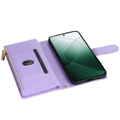 For Google Pixel 9 Pro XL Case Rhombus Stitching Leather Wallet Phone Cover with Long  /  Short Strap