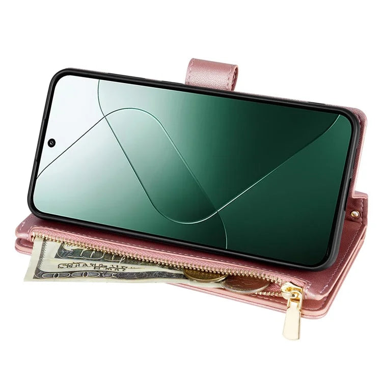 For Google Pixel 9 Pro XL Case Rhombus Stitching Leather Wallet Phone Cover with Long  /  Short Strap