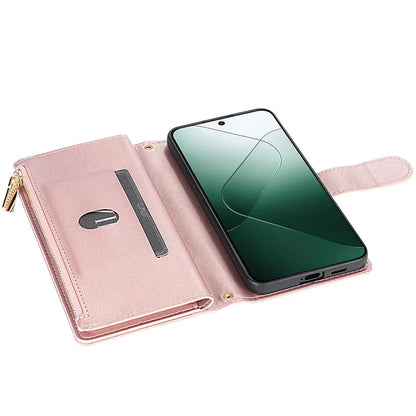 For Google Pixel 9 Pro XL Case Rhombus Stitching Leather Wallet Phone Cover with Long  /  Short Strap