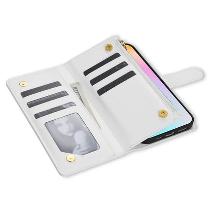 For iPhone 16 Plus Case Rhombus Stitching Leather Wallet Phone Cover with Long  /  Short Strap