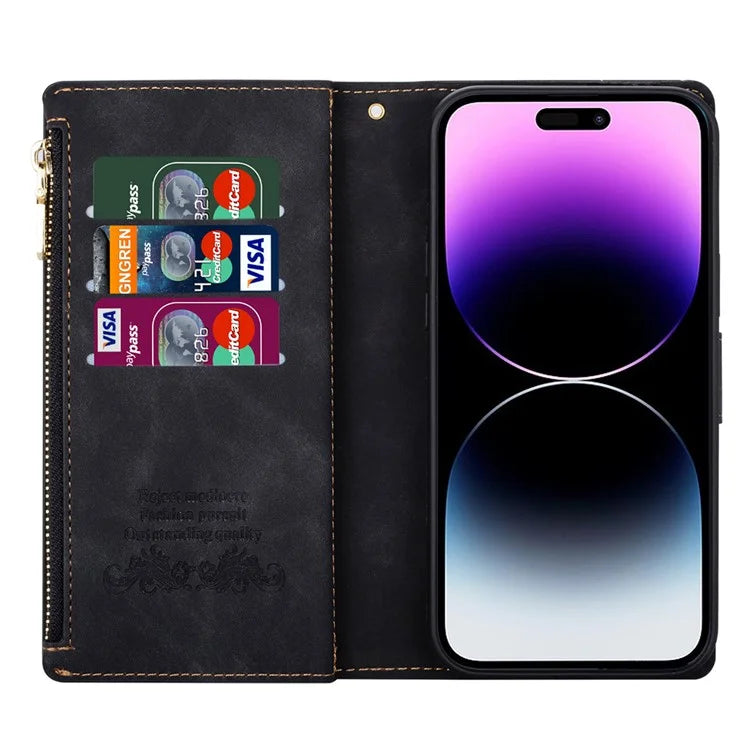 For iPhone 16 Wallet Case Color Splicing Leather Phone Cover with Stand