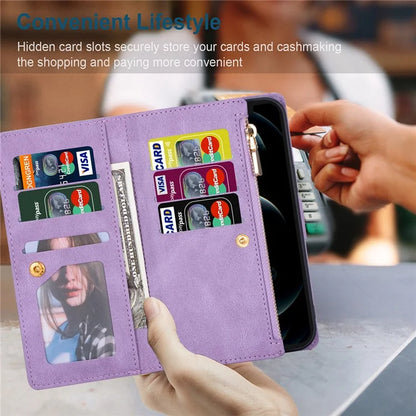 For iPhone 16 Wallet Case Color Splicing Leather Phone Cover with Stand