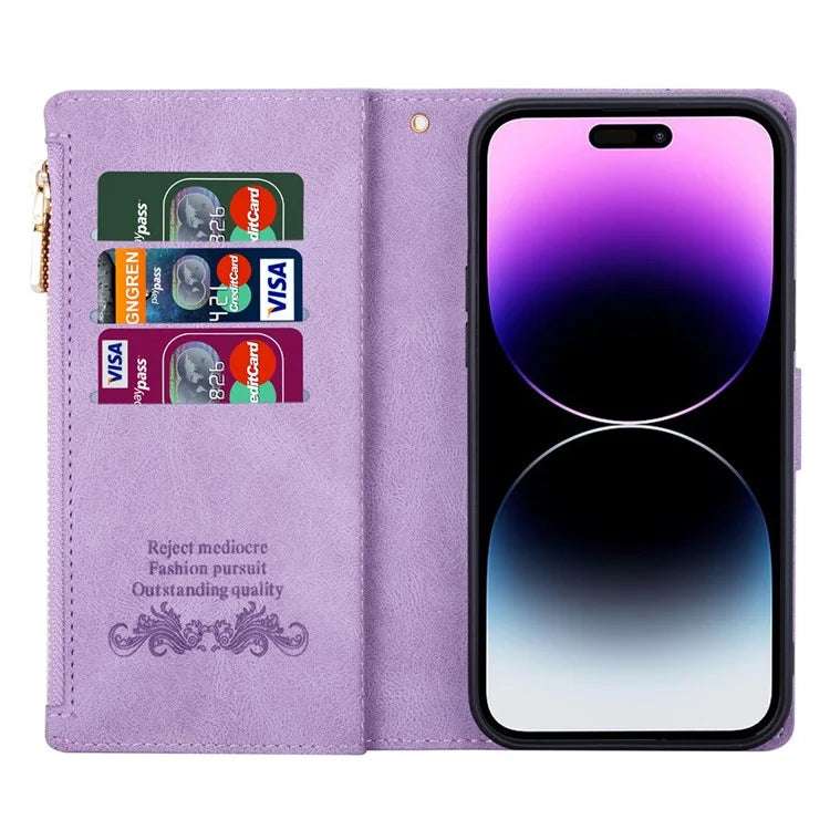For iPhone 16 Plus Wallet Case Color Splicing Leather Phone Cover with Stand