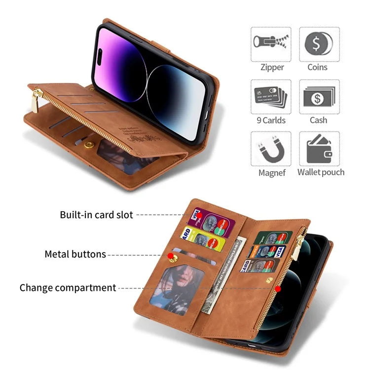 For iPhone 16 Plus Wallet Case Color Splicing Leather Phone Cover with Stand