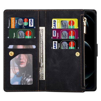 For iPhone 16 Plus Wallet Case Color Splicing Leather Phone Cover with Stand