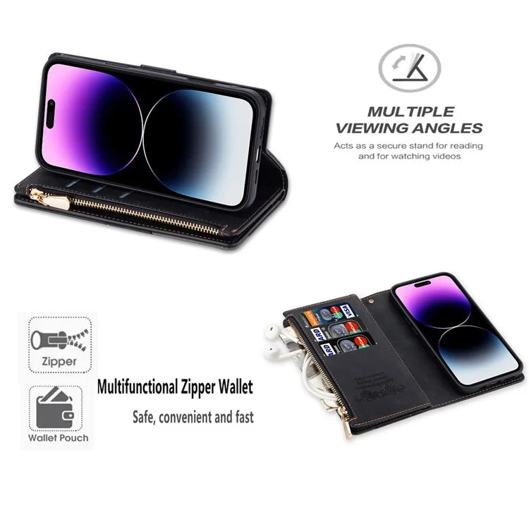 For iPhone 16 Plus Wallet Case Color Splicing Leather Phone Cover with Stand