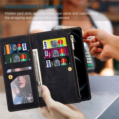 For iPhone 16 Plus Wallet Case Color Splicing Leather Phone Cover with Stand