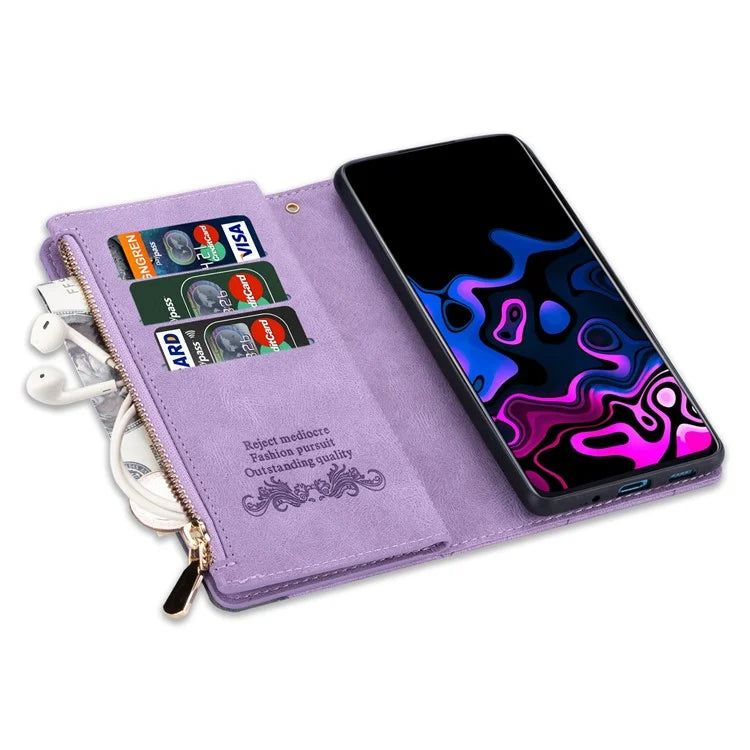 For Google Pixel 9 / 9 Pro Wallet Case Color Splicing Leather Phone Cover with Stand