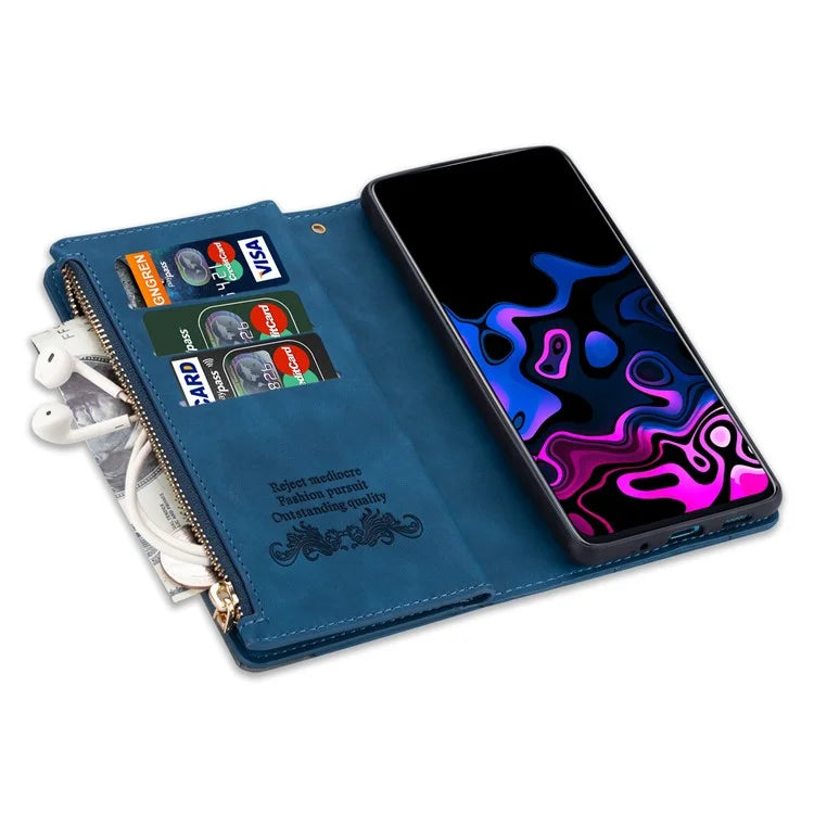 For Google Pixel 9 / 9 Pro Wallet Case Color Splicing Leather Phone Cover with Stand