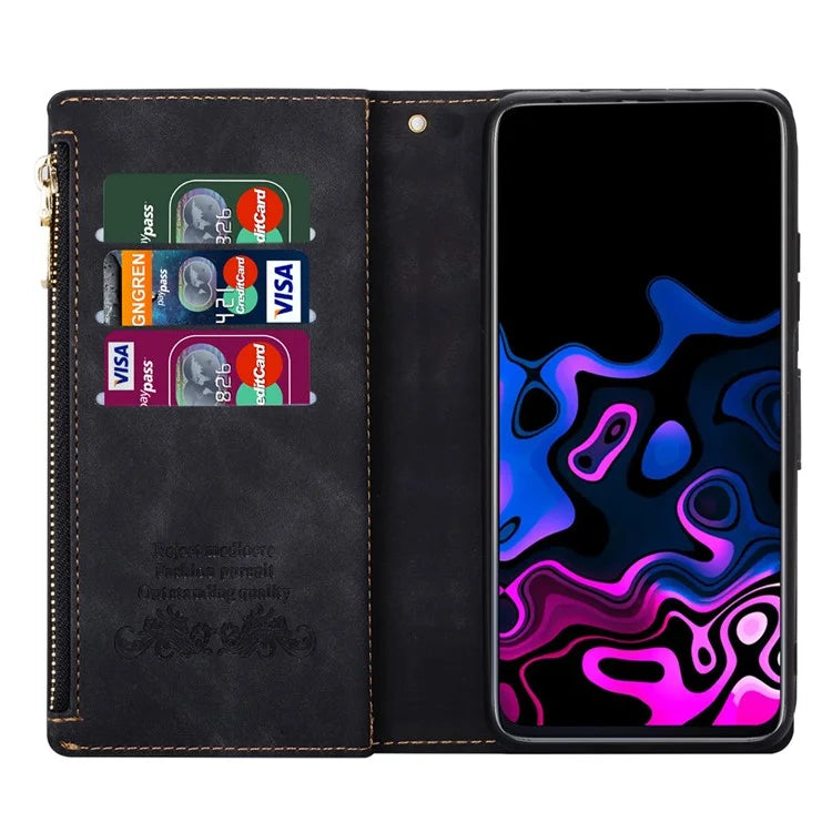 For Google Pixel 9 / 9 Pro Wallet Case Color Splicing Leather Phone Cover with Stand