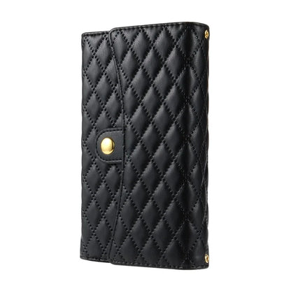 BKS-002 For iPhone 16 Wallet Case PU Leather Stand Phone Cover with Shoulder Strap