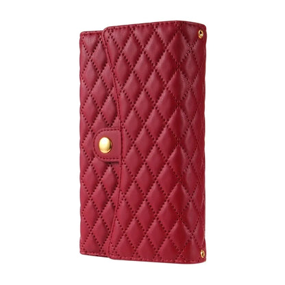 BKS-002 For iPhone 16 Wallet Case PU Leather Stand Phone Cover with Shoulder Strap