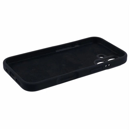 For iPhone 16 Plus Case PC+Liquid Silicone Protective Phone Cover with Microfiber Lining