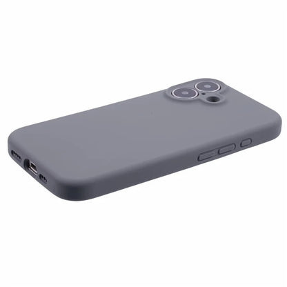 For iPhone 16 Plus Case PC+Liquid Silicone Protective Phone Cover with Microfiber Lining