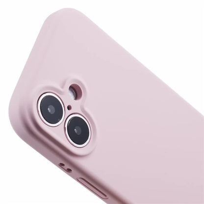 For iPhone 16 Plus Case PC+Liquid Silicone Protective Phone Cover with Microfiber Lining