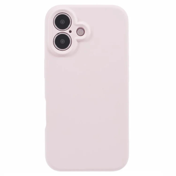 For iPhone 16 Plus Case PC+Liquid Silicone Protective Phone Cover with Microfiber Lining