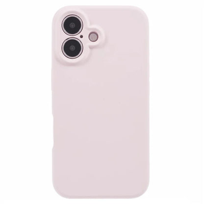 For iPhone 16 Plus Case PC+Liquid Silicone Protective Phone Cover with Microfiber Lining