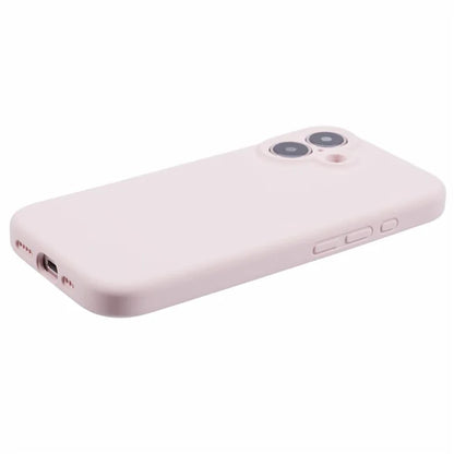 For iPhone 16 Plus Case PC+Liquid Silicone Protective Phone Cover with Microfiber Lining