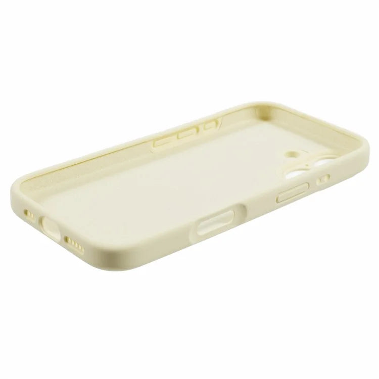 For iPhone 16 Plus Case PC+Liquid Silicone Protective Phone Cover with Microfiber Lining
