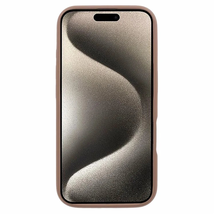 For iPhone 16 Plus Case PC+Liquid Silicone Protective Phone Cover with Microfiber Lining