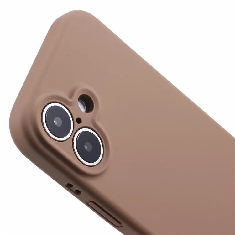 For iPhone 16 Plus Case PC+Liquid Silicone Protective Phone Cover with Microfiber Lining
