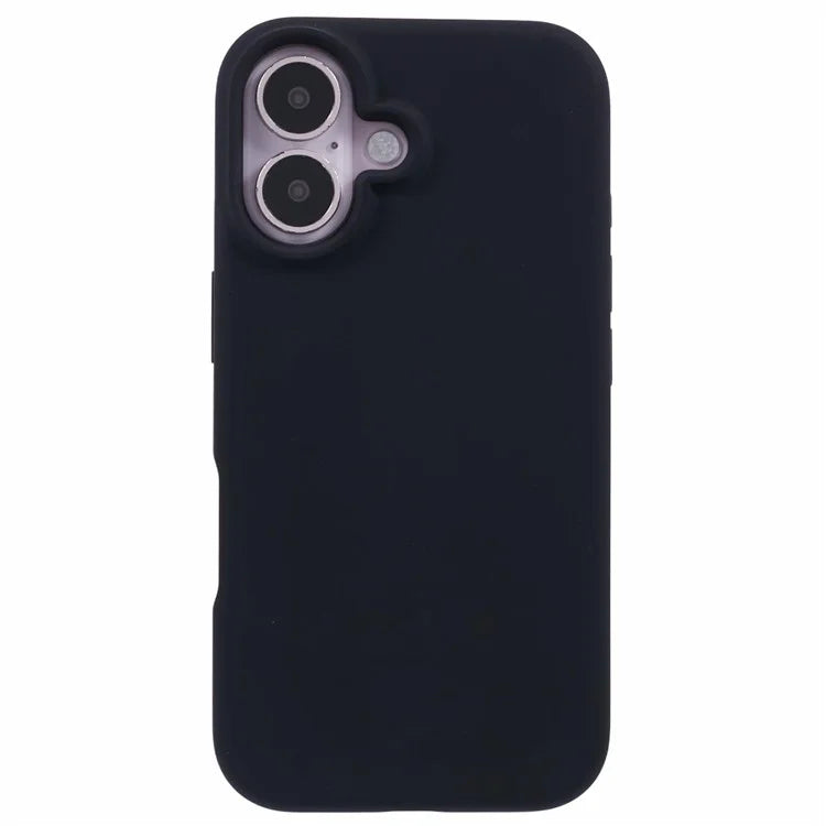 For iPhone 16 Case PC+Liquid Silicone Anti-Scratch Lining Phone Cover