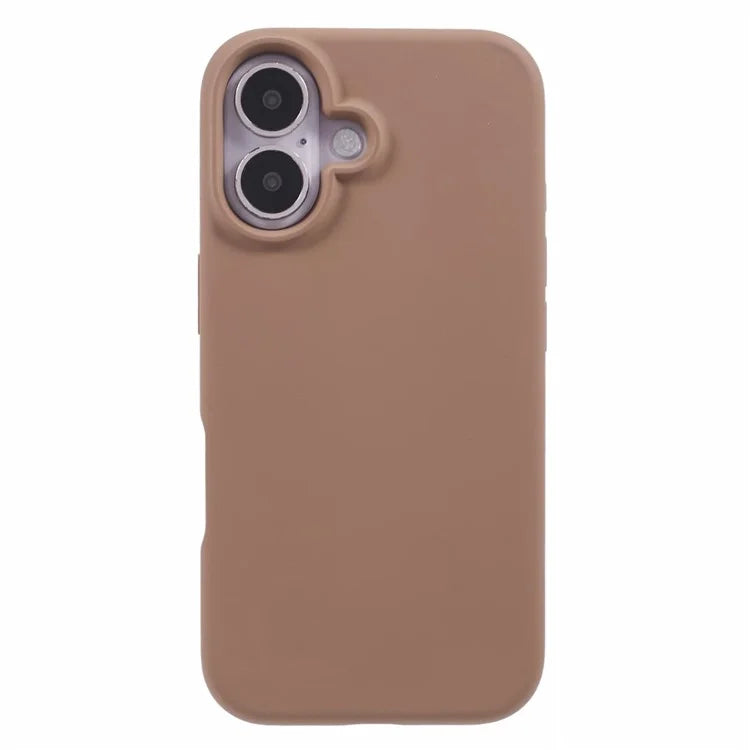 For iPhone 16 Case PC+Liquid Silicone Anti-Scratch Lining Phone Cover