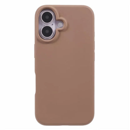 For iPhone 16 Case PC+Liquid Silicone Anti-Scratch Lining Phone Cover