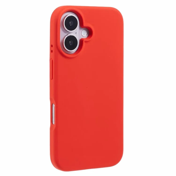 For iPhone 16 Case PC+Liquid Silicone Anti-Scratch Lining Phone Cover