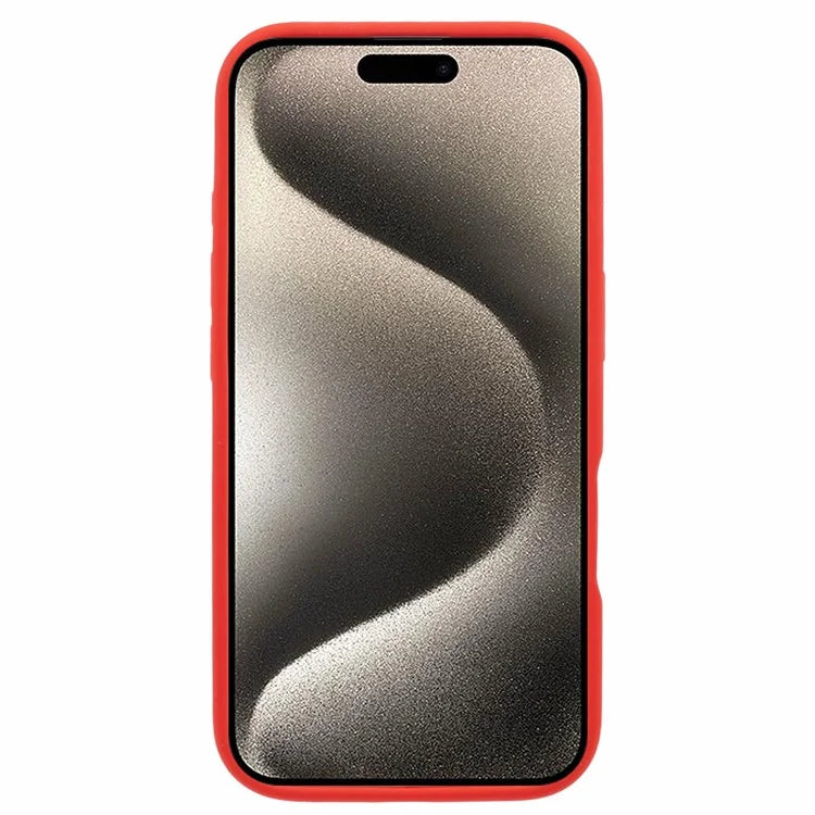 For iPhone 16 Case PC+Liquid Silicone Anti-Scratch Lining Phone Cover