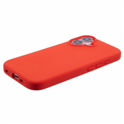 For iPhone 16 Case PC+Liquid Silicone Anti-Scratch Lining Phone Cover