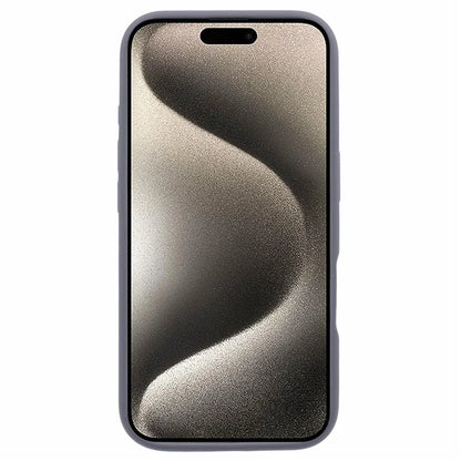 For iPhone 16 Case PC+Liquid Silicone Anti-Scratch Lining Phone Cover