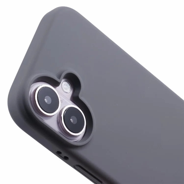 For iPhone 16 Case PC+Liquid Silicone Anti-Scratch Lining Phone Cover