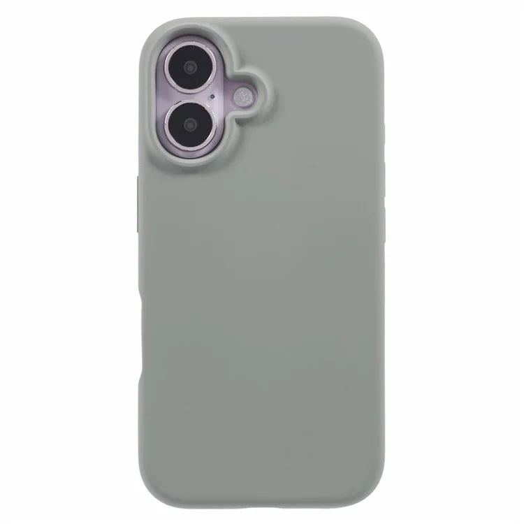 For iPhone 16 Case PC+Liquid Silicone Anti-Scratch Lining Phone Cover