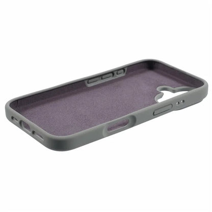 For iPhone 16 Case PC+Liquid Silicone Anti-Scratch Lining Phone Cover