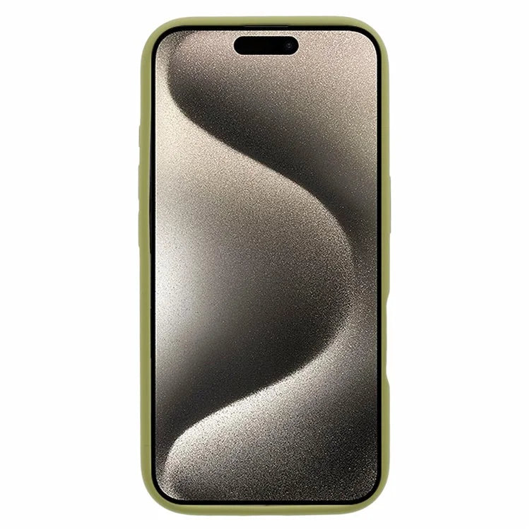 For iPhone 16 Case PC+Liquid Silicone Anti-Scratch Lining Phone Cover