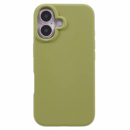 For iPhone 16 Case PC+Liquid Silicone Anti-Scratch Lining Phone Cover