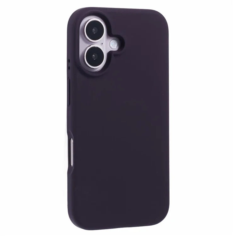 For iPhone 16 Case PC+Liquid Silicone Anti-Scratch Lining Phone Cover