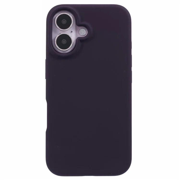 For iPhone 16 Case PC+Liquid Silicone Anti-Scratch Lining Phone Cover